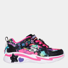 Акція на Дитячі кросівки для дівчинки Skechers Snuggle Sneaks 302214L BKMT 27.5 Чорні від Rozetka