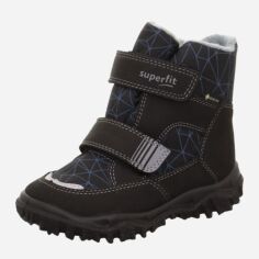 Акція на Підліткові зимові чоботи для хлопчика Superfit Husky 1-006080-0000 37 Чорний/Світло-сірий від Rozetka