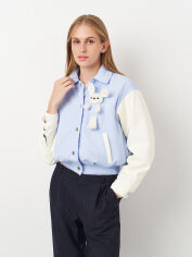 Акція на Куртка демісезонна коротка жіноча H&M 1134256_іграшка XS Фіолетова від Rozetka