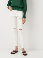 Акція на Джинси Slim Fit жіночі H&M 0561659_001 29 Білі (СА2000001462010) від Rozetka