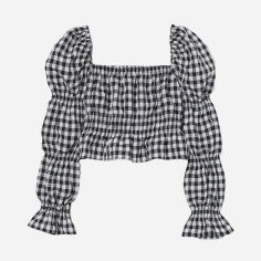 Акція на Топ жіночий H&M 0939973_чорн.біл.кліт XL Чорний з білим від Rozetka