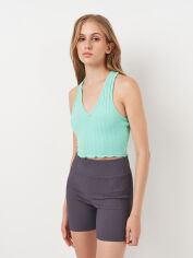 Акція на Топ жіночий Pull & Bear 4242311537 S Бірюзовий від Rozetka
