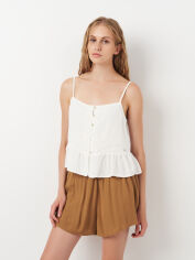 Акція на Топ жіночий Pull & Bear 5474321805 S Білий від Rozetka