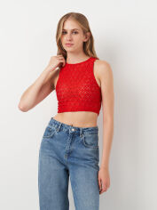 Акція на Топ жіночий Pull & Bear 9230378600 S Червоний від Rozetka
