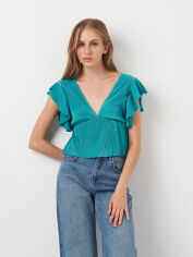 Акція на Топ жіночий Pull & Bear 5474398500 S Зелений від Rozetka