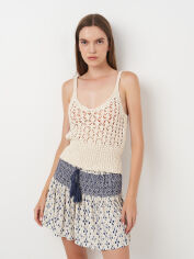 Акція на Топ жіночий Pull & Bear 5553337738 S Бежевий від Rozetka