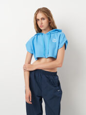 Акція на Худі жіноче Bershka 1797326454 XS Блакитне від Rozetka