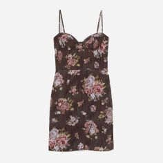 Акція на Плаття коротке літнє жіноче H&M Brock Collection 9920963wer L Коричневе від Rozetka
