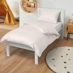 Акція на Комплект постільної білизни Cosas Односпальний 160x220 см Almond Сатин (StrSatin_02Almond_El90-Almond_155) від Rozetka
