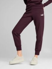 Акція на Спортивні штани жіночі Puma Essentials Foundation 58684146 XL Бордові від Rozetka