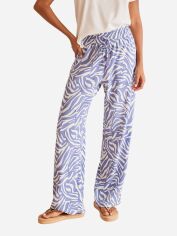 Акція на Піжамні штани жіночі з віскози Women'Secret Mmc Zebra Pants 3708440 M Сині від Rozetka