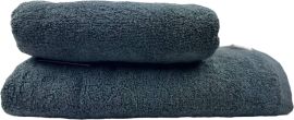 Акція на Рушник махровий SoundSleep для ванної 50х90 см Delicat Темно-сірий від Rozetka
