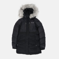 Акція на Підліткова зимова довга куртка для хлопчика Columbia Marquam Peak Fusion III Parka 2090211-010 140-146 см Чорна від Rozetka