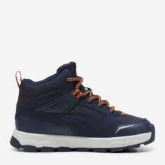 Акція на Дитячі демісезонні черевики для хлопчика Puma Evolve Trail 39764502 31 Club Navy-Maple Syrup від Rozetka