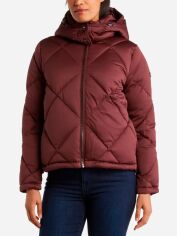 Акція на Куртка демісезонна коротка з капюшоном жіноча Calvin Klein 73405695 2XL Бордова від Rozetka