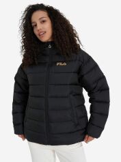 Акція на Куртка демісезонна з капюшоном жіноча Fila Women's faux down jacket 129413-99 42-44 Чорна від Rozetka