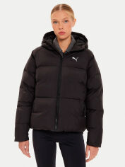 Акція на Куртка демісезонна з капюшоном жіноча Puma Poly Puffer 62648901 XXS Чорна від Rozetka