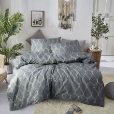 Акція на Комплект постільної білизни Еней-Плюс Полуторний 145x210 см Luxe-0035 Microfiber від Rozetka