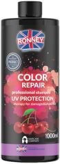 Акція на Шампунь Ronney Color Repair Cherry Захист кольору для фарбованого волосся з UV фільтром 1000 мл від Rozetka