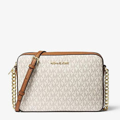 Акція на Сумка крос-боді через плече жіноча маленька Michael Kors 351F8GTTC3B Біла від Rozetka