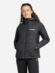 Акція на Куртка демісезонна з капюшоном жіноча Adidas TERREX W Mt Ins Ho Jkt IM7668 S Чорна від Rozetka