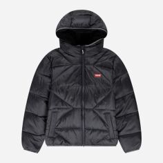 Акція на Підліткова демісезонна стьобана куртка для хлопчика Levi's Lvb Sherpa Lined Puffer Jkt 9EL257-023-LQ 134-140 см Чорна від Rozetka