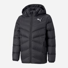 Акція на Дитяча куртка демісезонна для хлопчика Puma Packlite Down Jacket B 58956501 110 см Black від Rozetka