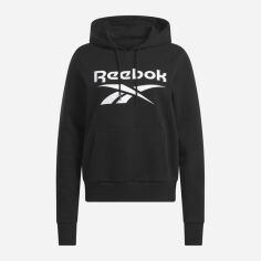 Акція на Худі утеплене жіноче Reebok Identity Big Logo Fleece Hoodie 100071935 L Чорне від Rozetka