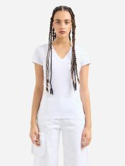 Акція на Футболка бавовняна жіноча Armani Exchange 6971846 XXL Біла від Rozetka