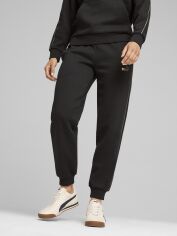 Акція на Спортивні штани на флісі жіночі Puma Minimal Gold Sweatpants Fl 68529601 L Чорні від Rozetka