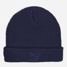 Акція на Шапка Puma Classics Mid Fit Beanie 02567703 One Size Синя від Rozetka