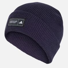 Акція на Шапка Adidas Ess Beanie Cuff IY5256 OSFW 56 Синя від Rozetka
