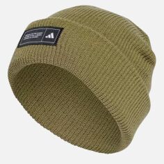 Акція на Шапка Adidas Ess Beanie Cuff IY5257 OSFW 56 Зелена від Rozetka