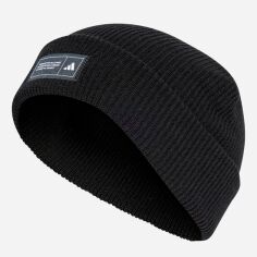 Акція на Шапка Adidas Ess Beanie Cuff IT4633 OSFL 60 Чорна від Rozetka