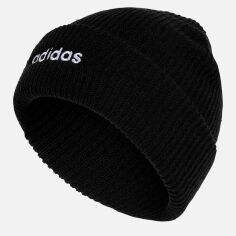Акція на Шапка Adidas Clsc Beanie Cuf IY5261 OSFW 56 Чорна від Rozetka