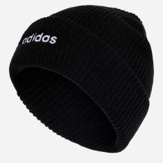 Акція на Шапка Adidas Clsc Beanie Cuf IY5261 OSFM 58 Чорна від Rozetka
