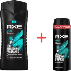 Акція на Набір AXE Apollo Гель для душу 400 мл + Дезодорант 150 мл від Rozetka