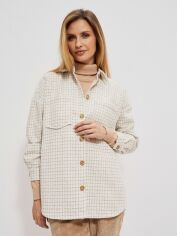 Акція на Сорочка жіноча Moodo Z-KO-3924 XL Бежева від Rozetka