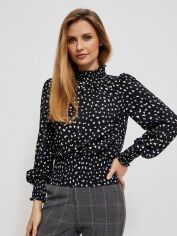 Акция на Блузка жіноча Moodo Z-KO-3936 XXL Чорна от Rozetka
