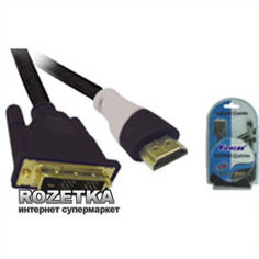 Акция на Кабель Viewcon VD078, HDMI to DVI (24+1), 3m, позолоченные коннекторы, блистер, PVC net, v1.3 от Rozetka UA