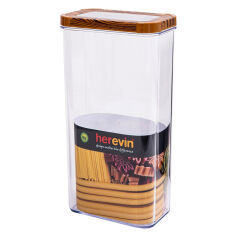 Акція на Контейнер 3 л Wood Transparent Lid Herevin 161209-003 від Podushka