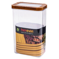 Акція на Контейнер 2.5 л Wood Transparent Lid Herevin 161208-003 від Podushka