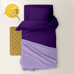 Акція на Детский вафельный плед-покрывало Lavander Waffle Weave Cosas 75х95 см від Podushka