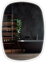 Акція на Дзеркало AQUA RODOS Callisto 60x70 см з LED-підсвічуванням від Rozetka