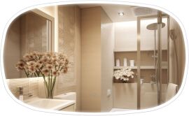 Акція на Дзеркало AQUA RODOS Callisto 115x70 см з LED-підсвічуванням від Rozetka