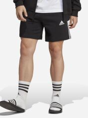 Акція на Шорти бавовняні короткі чоловічі adidas M 3S FT SHO IC9435 S Чорні від Rozetka