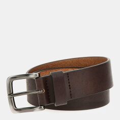 Акція на Ремінь чоловічий з натуральної шкіри Guess BMCVVL-P4435-DKB M Темно-коричневий від Rozetka