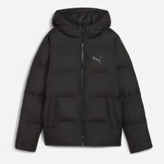 Акція на Підліткова зимова стьобана куртка для хлопчика Puma Poly Hooded Puffer Jacke 62650201 152 см Puma Black від Rozetka