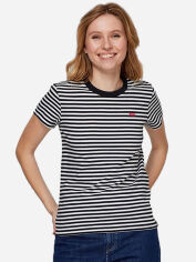 Акція на Футболка бавовняна жіноча Levi's 39185-0087 XXS Raita Stripe Caviar від Rozetka
