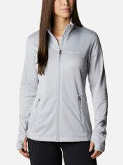 Акція на Толстовка на блискавці без капюшона на флісі жіноча Columbia W View Grid Fleece Full Zip 1959711-031 M Світло-сіра від Rozetka